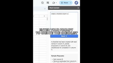 How To Create A Checklist In Google Sheets With AI #ai #googlesheets #checklist