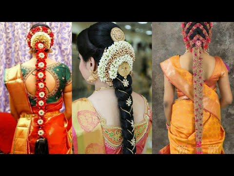 latest-pelli-poola-jadalu,south-indian-wedding-hair-styles