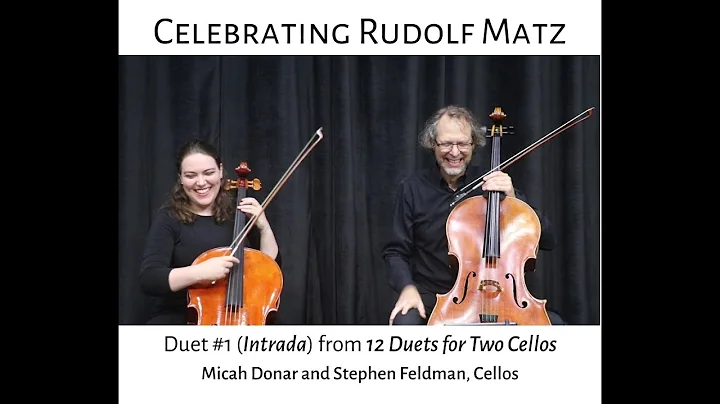 Rudolf Matz: Duet #1 from 12 Duets for Two Cellos....