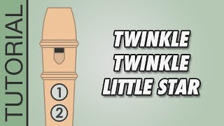 Twinkle Twinkle Little Star (D Major) - Recorder Tutorial 🎵 EASY Song