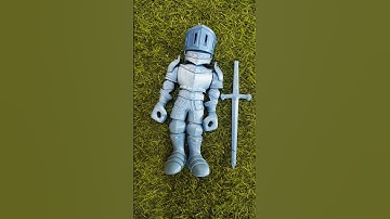 Flexi Knight 3D Printed #3d #design #knight #sword