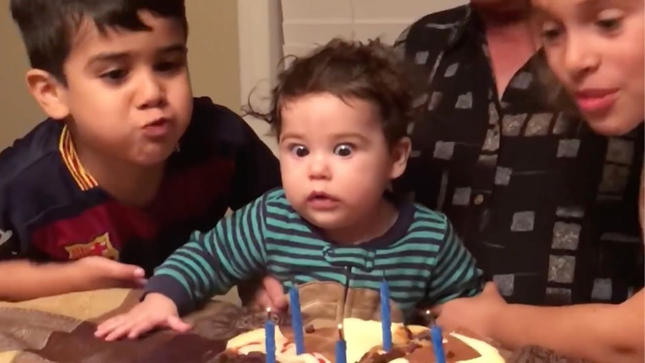 TOP Kids blowing out Birthday Candles Fails Try Not to Laugh 😂 2