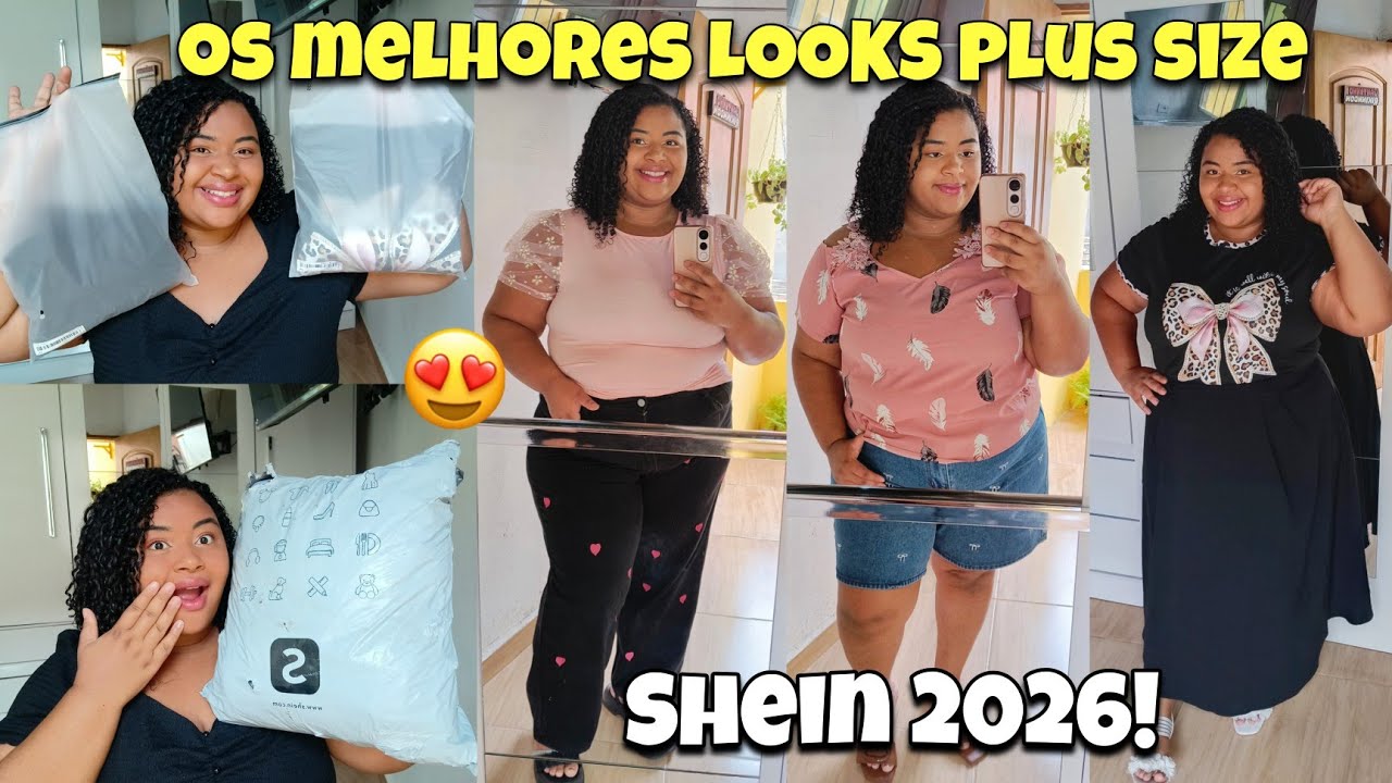 ✨Os melhores LOOKS PLUS Size DA SHEIN| ESTILO E QUALIDADE | TENDÊNCIAS 2026!