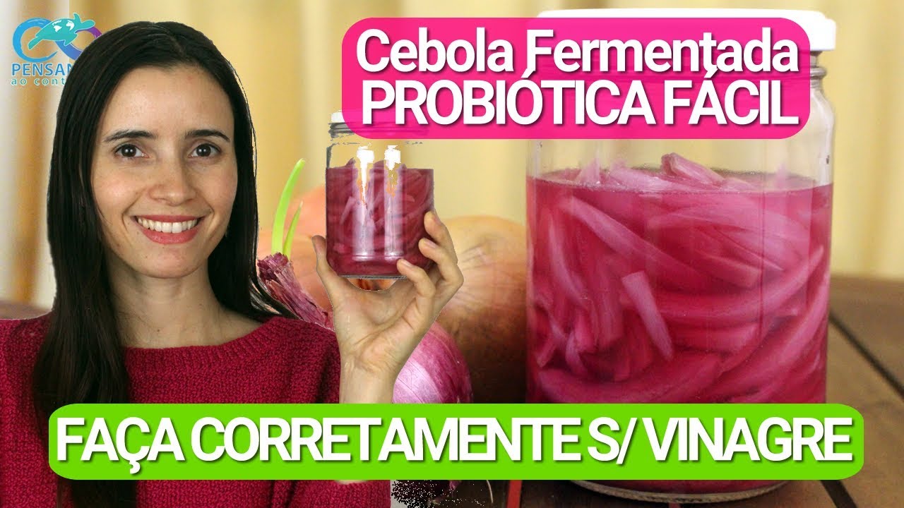 Cebola roxa FERMENTADA PROBIÓTICA | Sem vinagre | Picles Rico em lactobacilos vivos