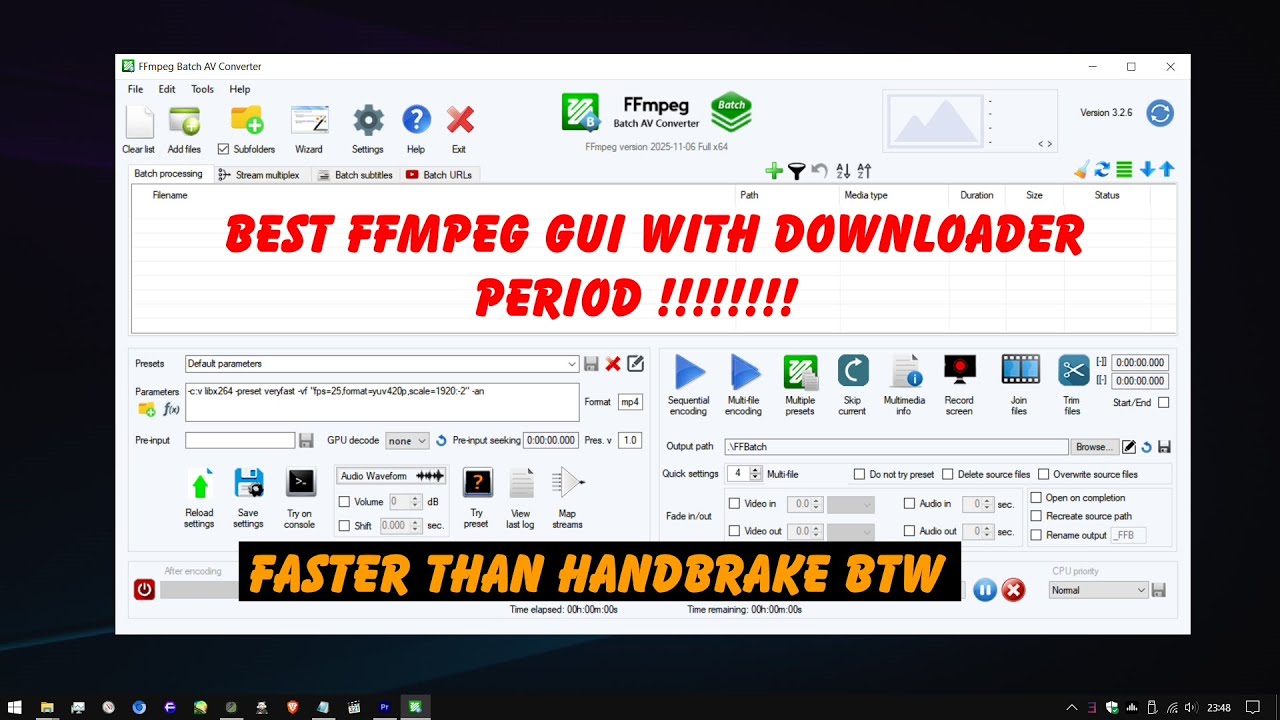 Beginner Friendly FFMPEG with GUI《with some perks》 - YouTube