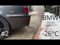 BMW extreme DIESEL cold start compilation PART 2 (-26*C and more) #2