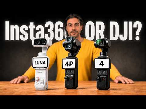 Insta360 Luna Ultra vs DJI Pocket 4 Pro vs Pocket 4 (Best Pocket Camera 2026?)