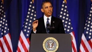 President Obama interrupted by heckler