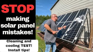 Solar Panel Mistakes! Cleaning And Cooling Output Tests! by The Kelley's Country Life 17,615 views 13 days ago 13 minutes, 24 seconds