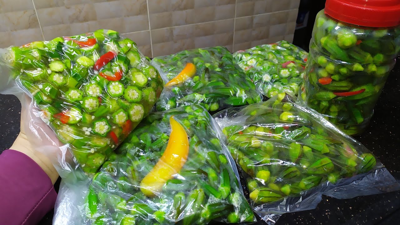 تفريز الباميه بثلاث طرق اخيرا جبت طريقه مصنع باسمه من عامل في المصنع