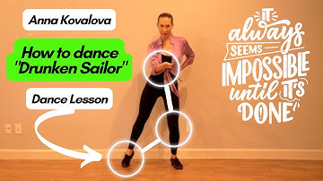 Anna Kovalova - Jive Drunken Sailor Lesson (Sailor Shuffle tutorial) | Ballroom Dance Lesson
