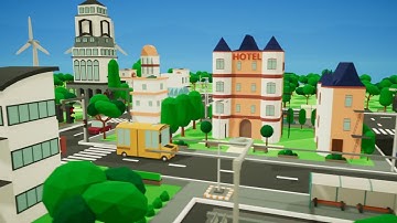 Simple City  Low Poly Assets
