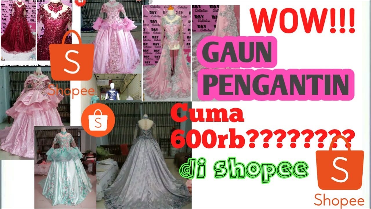 RECOMENDASI TOKO  GAUN  PENGANTIN MURAH MULAI DARI 600rban 