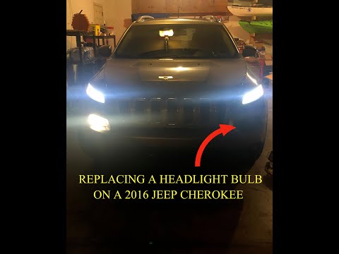 Headlight Bulb Replacement On a 2016 Jeep Cherokee