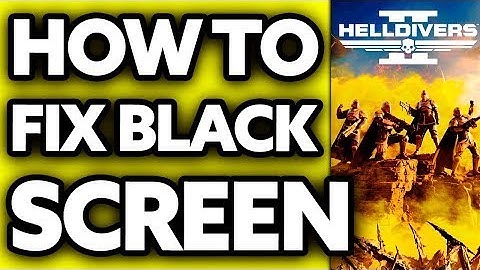 How to fix helldivers 2 black screen | #helldivers2
