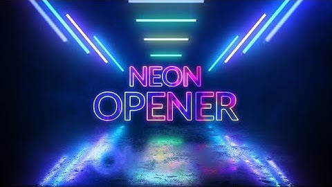 Neon Opener After Effects Templates