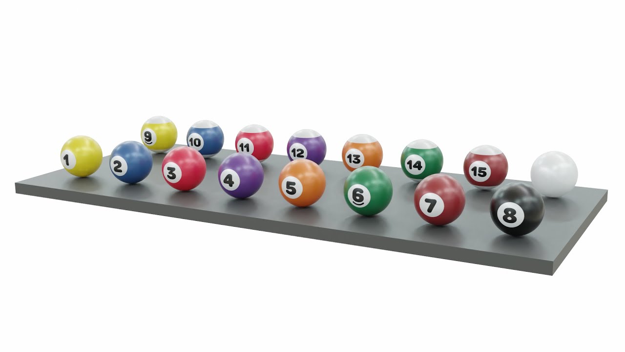 Pool Balls 3D Model Collection - YouTube