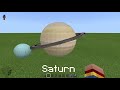 Solar System in Minecraft Bedrock 1.13