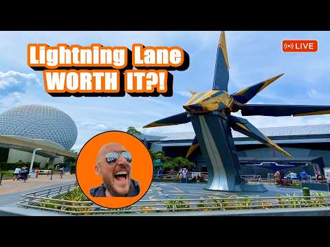 🔴 LIVE: FIRST TIME Using Lightning Lane Premier Pass at EPCOT! Every Ride No Wait!