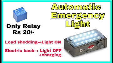 Automatic emergency light | power cut protection light | by Free Circuit Lab