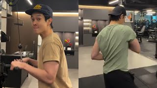 BTS Taehyung in the Gym with Wooga Squad Seojoon and Wooshik