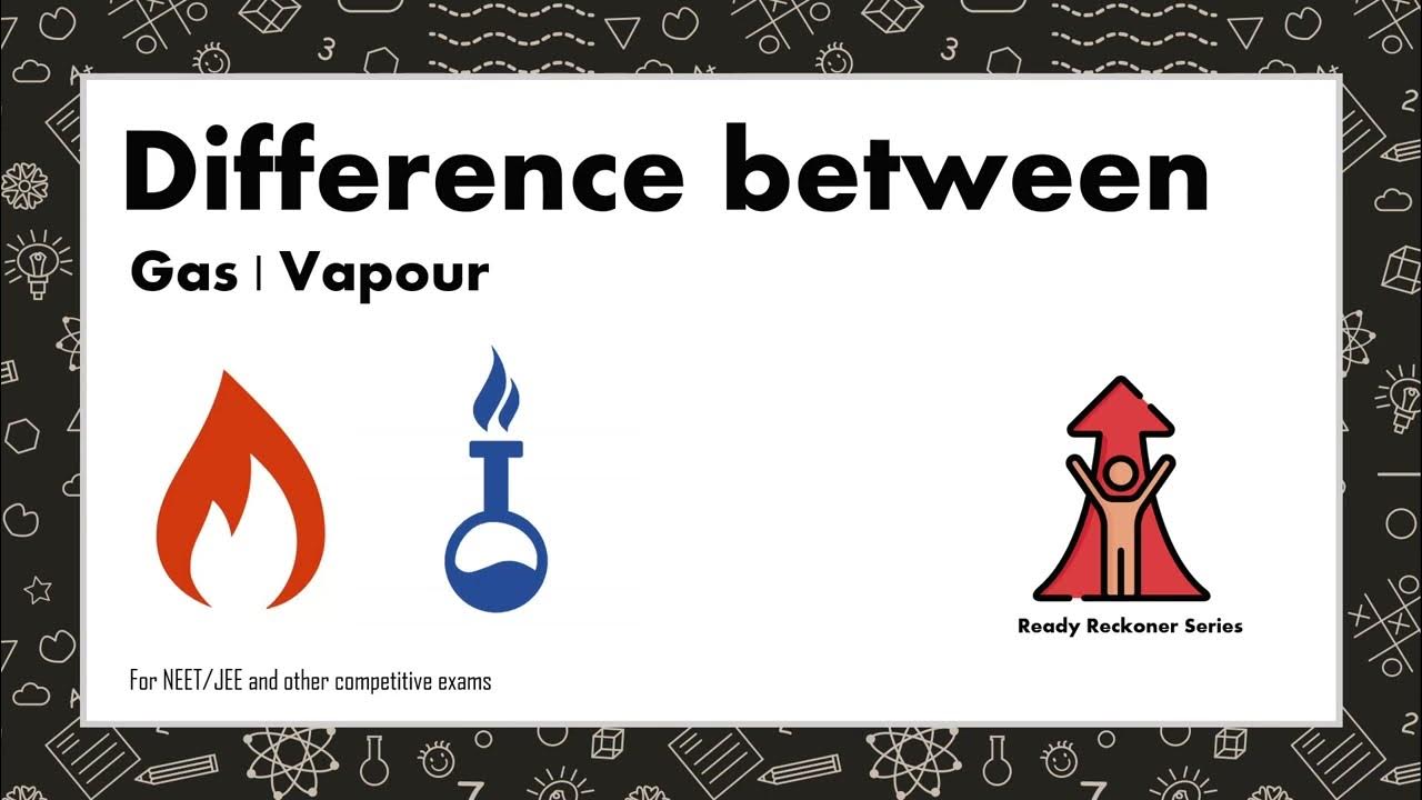 Difference between Gas and Vapour YouTube