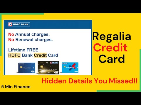 HDFC Regalia Credit Card || Lifetime Free?? || See this before You Buy!!