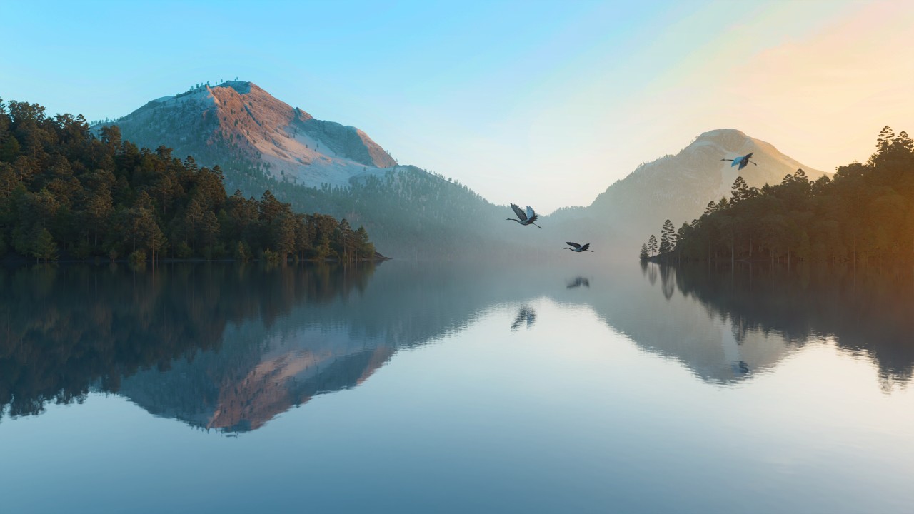 Relaxing Lake View — ambient nature sounds for focus