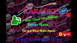 Video thumbnail of "karaoke Một Thuở Yêu Người HD Cha Cha Cha ( B ) Tempo 127 Tone Nam"