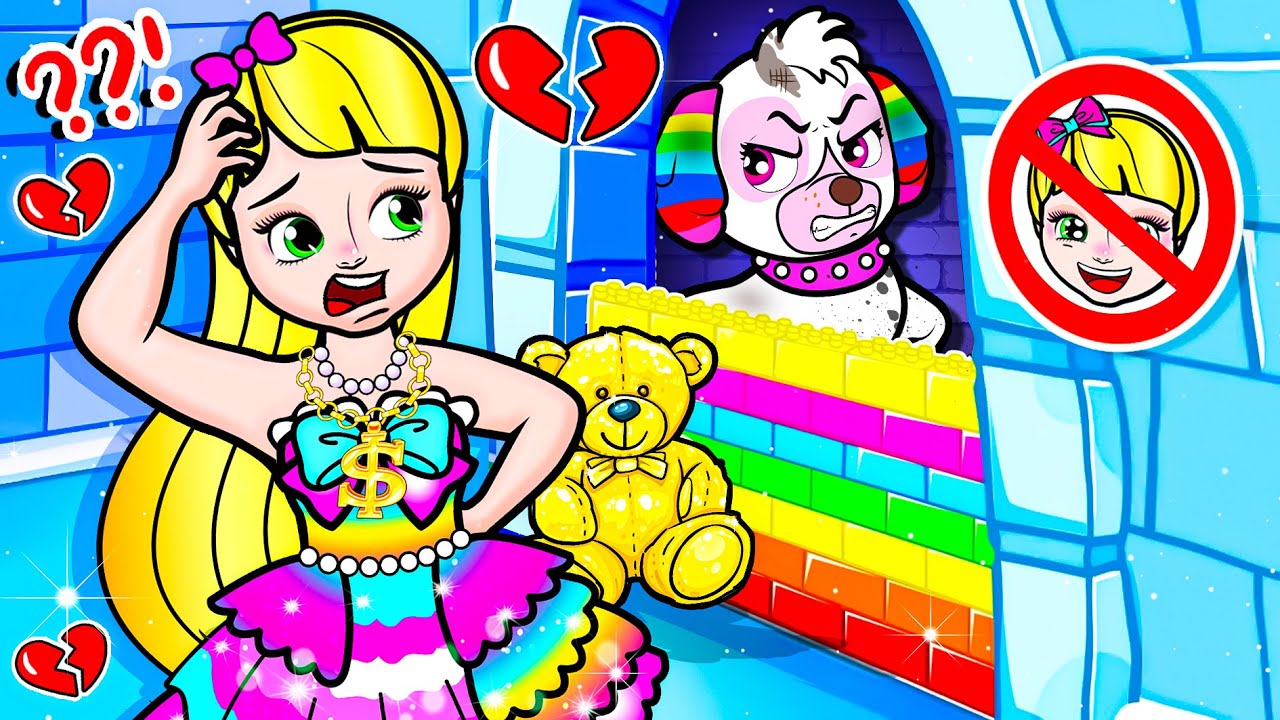 [🐾paper dolls🐾] Smart Puppy and Rich Owner Rapunzel Missing Daughter | Rapunzel Family