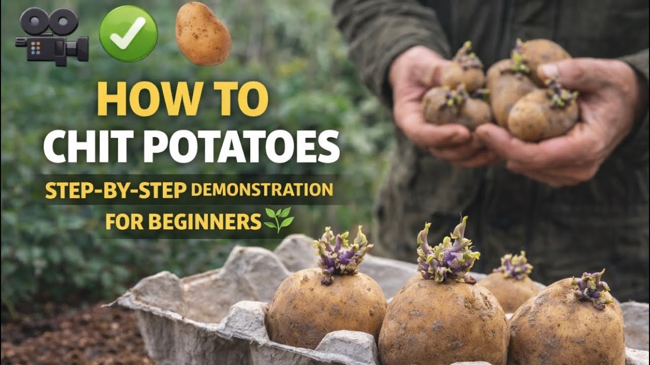 🎥 ✅ 🥔 How to Chit Potatoes 🌱 | Step-by-Step Demonstration for Beginners |