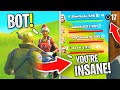 I Pretended To Be a BOT In Random Squads, then CARRIED (Fortnite)