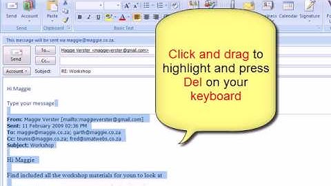 M5(10) How to reply to an e-mail in Outlook 2007