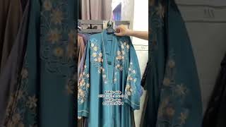 Front Open Embroidery Sleeves Embroidery Abaya💕💕💕3500/-(Emb Stoller)54 Length24 Chest Nida Fabric