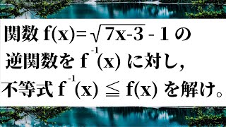 【速解数学】逆関数