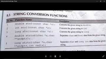 String conversion and memory function (19)