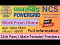   ncs wfh  12th pass  male female freshers best govt department jobs all latest updates