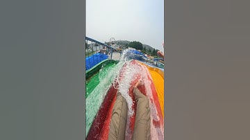bella ciao playground parkour crazy 🤣 water sliding POV 🤩 #shortsfeed #waterpark