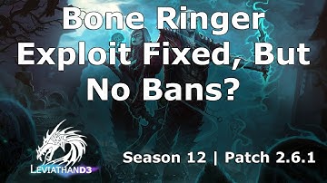 [Diablo 3] Necromancer Bone Ringer Exploit Fixed But No Bans? | Season 12 Patch 2.6.1