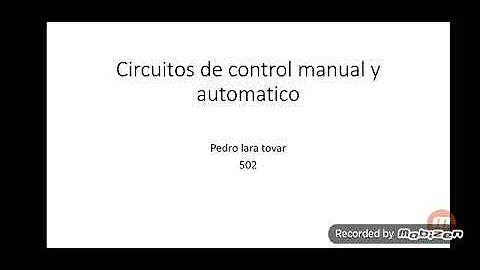 ¿Qué es el control manual?