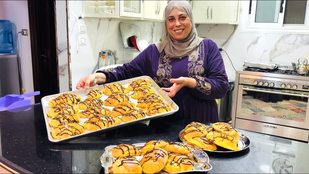 قومى شغلى فرنك فى عز البرد ده ودفى بيتك باحلى كرواسون كداب للحفلات والعزومات والمدارس بطريقه خرافيه👌