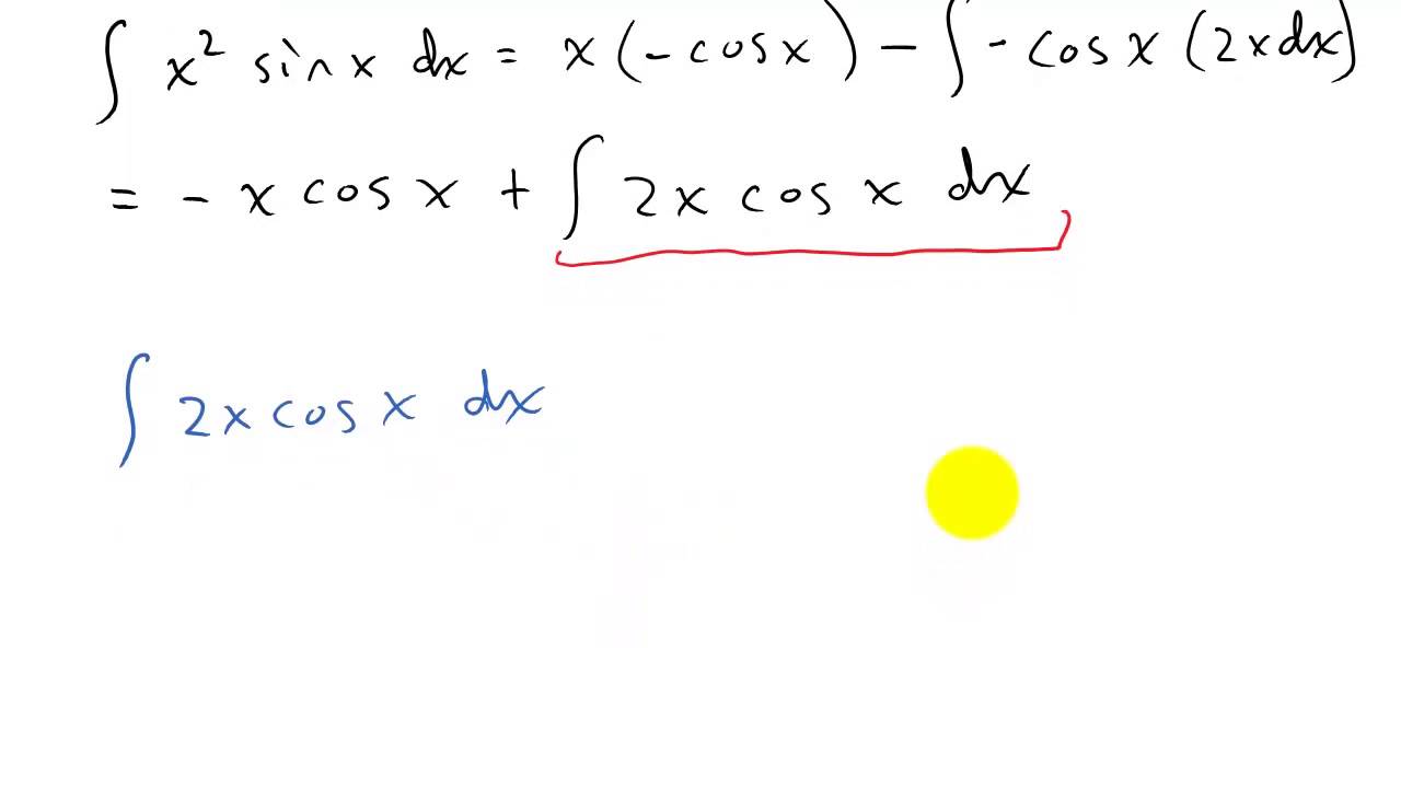 Integration by Parts Example 4 YouTube