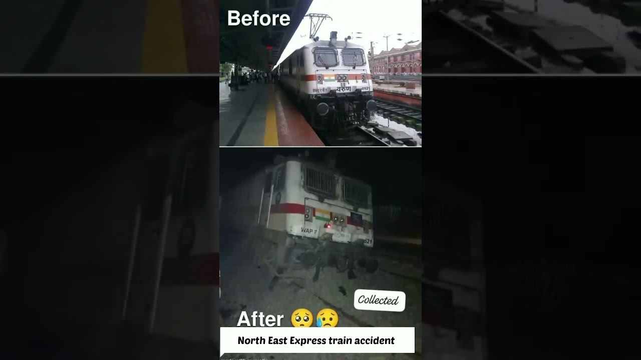 North East express train accident on 12/10/23😭😭. 