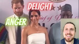 Reacting Meghan SHOVING Harry Out Of Way#meghanmarkle