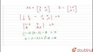 Considermatrix A=[a_(ij)]_(nxxn). Form the matrix A-lamdal, lamda being a number, real of comple...