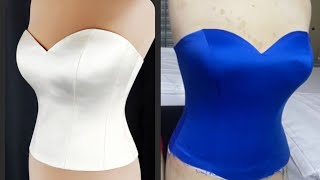 How To Cut And Sew A Bustier Crop Top