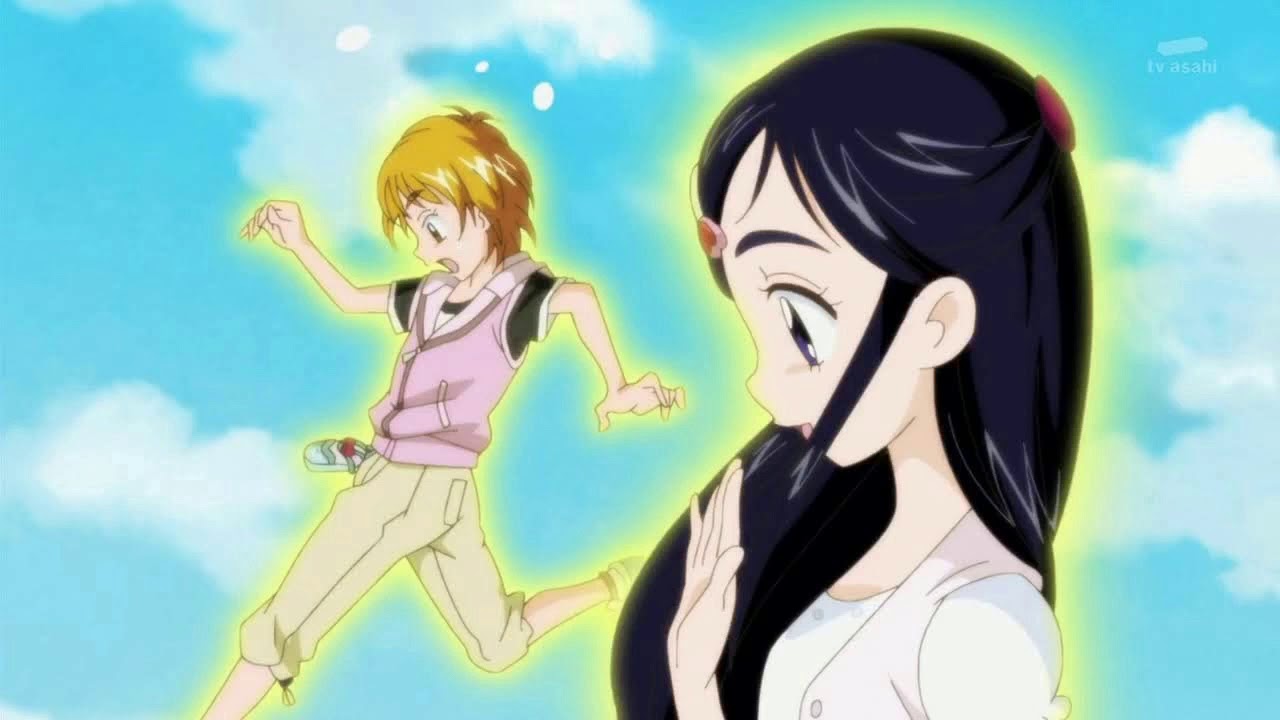 Pretty Cure Lava Boarding Scene