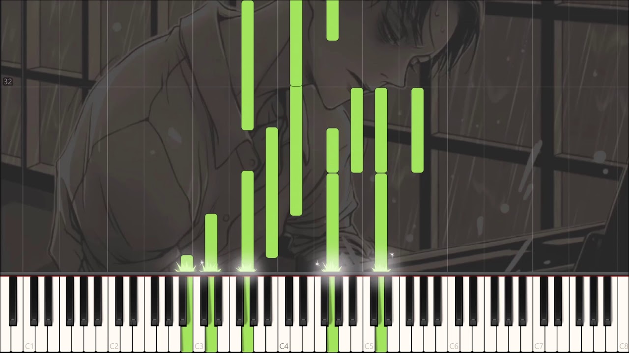 Attack On Titan Synthesia Piano Tutorial: Levi's Pain ( Omake-Pfadlib ) -  YouTube