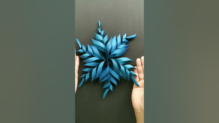 DIY 3D Paper Snowflake | christmas crafts | how to make 3D snowflake | Paper decoration crafts
