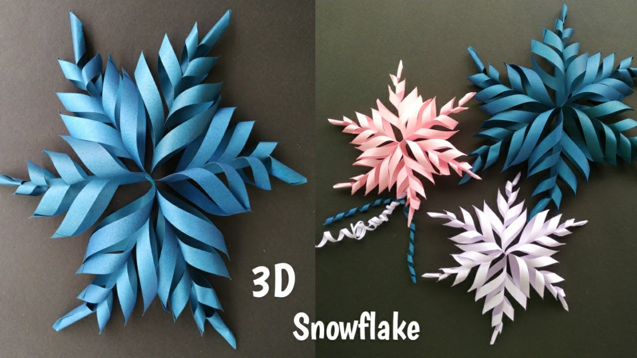 3D Paper Snowflakes DIY - ARTBAR